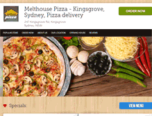 Tablet Screenshot of melthousepizza.com.au